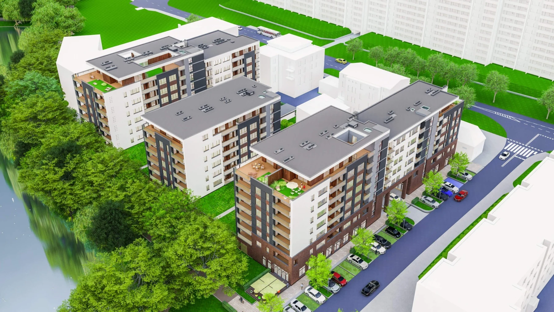 Wizualizacja inwestycji Centrum Park w Kołobrzegu